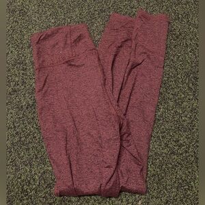red / brown small girls leggings